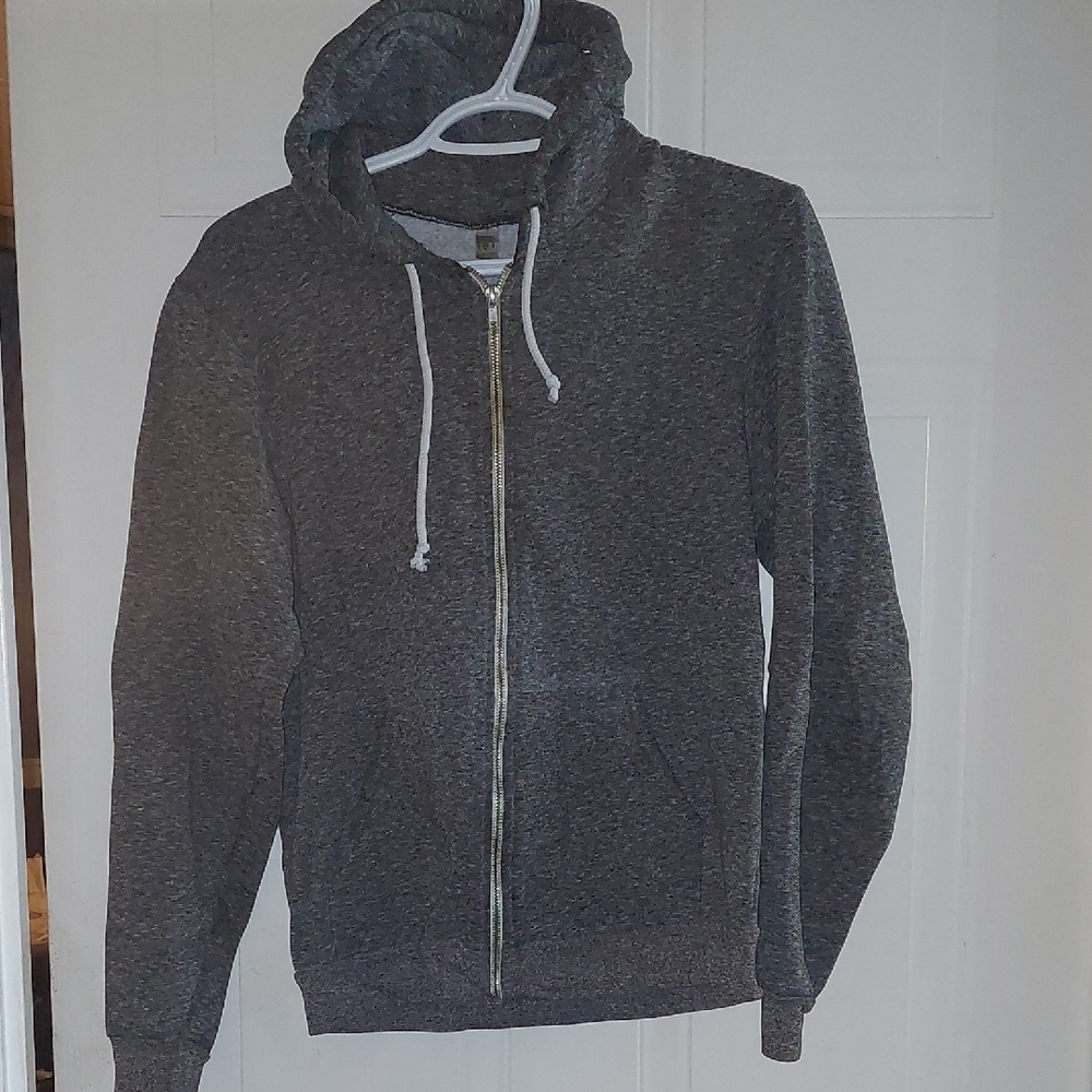 American Apparel Dark Gray Zip-Up Sweater